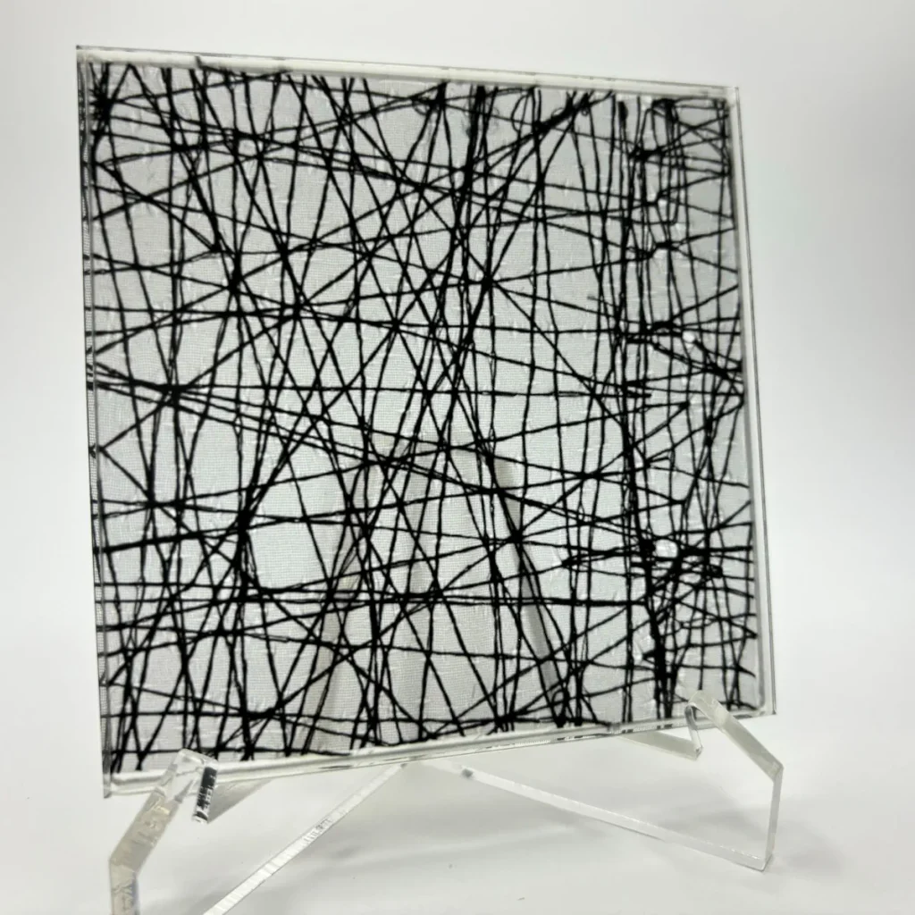 Laminiertes Glas mit Designeinlage 2